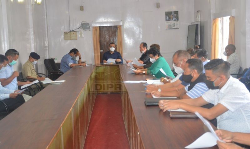 Tuensang District Development and Development Board deliberating various agenda during its meeting held on September 7. (DIPR Photo)